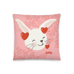 Jolly Love Bunny Pillow