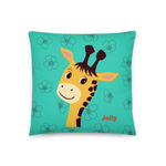 Jolly Joyful Giraffe Pillow