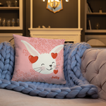 Jolly Love Bunny Pillow