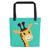 Jolly Joyful Giraffe Tote Bag