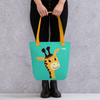 Jolly Joyful Giraffe Tote Bag