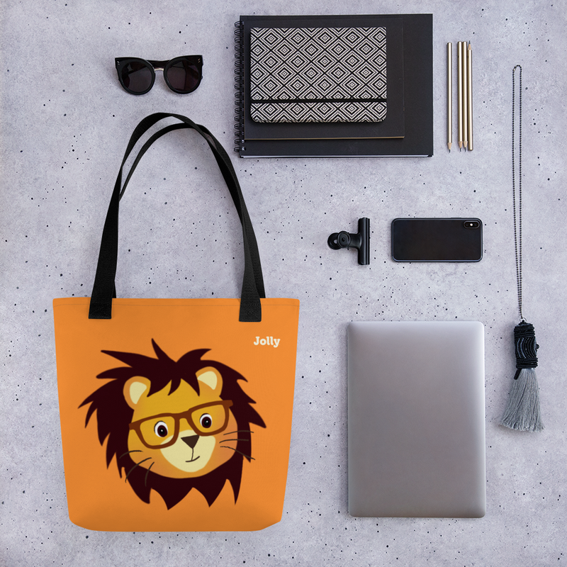 Jolly Roar in Style Lion Tote Bag