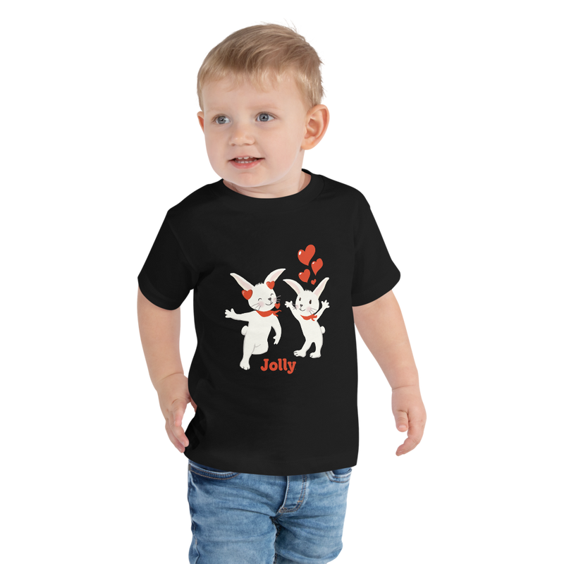 Jolly Hearts Galore Bunny Toddler Short Sleeve Tee