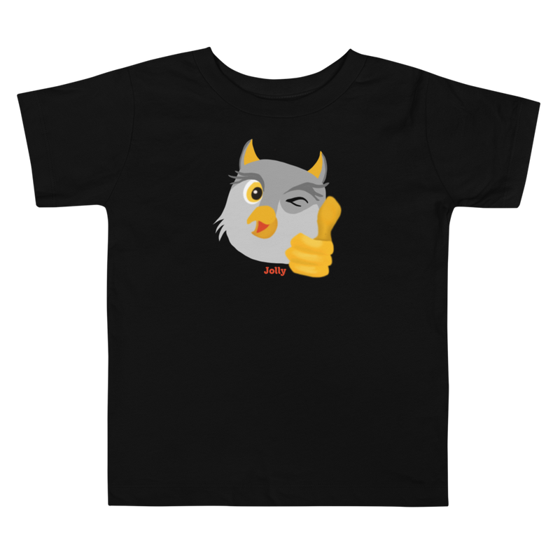 Jolly Thumbs Up Owl Toddler Short Sleeve Tee