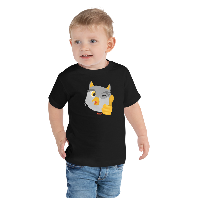 Jolly Thumbs Up Owl Toddler Short Sleeve Tee