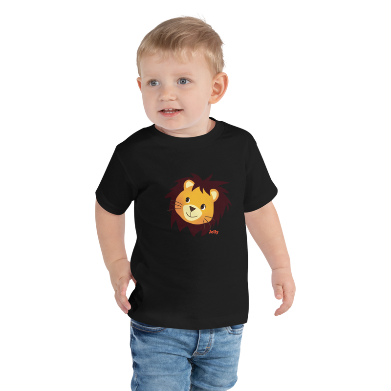 Jolly Smiling Lion Toddler Short Sleeve Tee