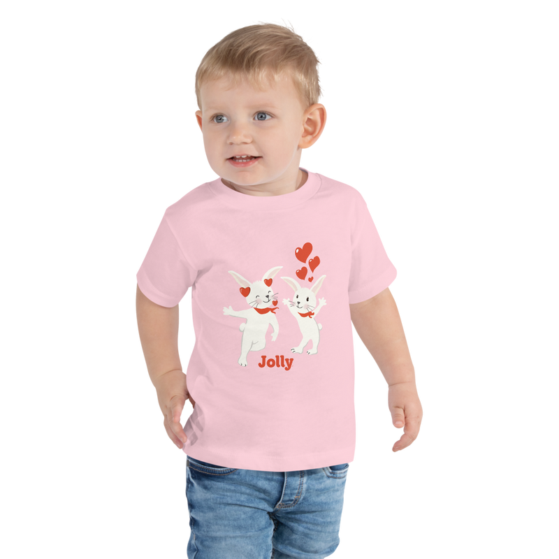 Jolly Hearts Galore Bunny Toddler Short Sleeve Tee