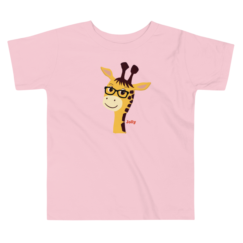 Jolly Glimmer Giraffe Toddler Short Sleeve Tee