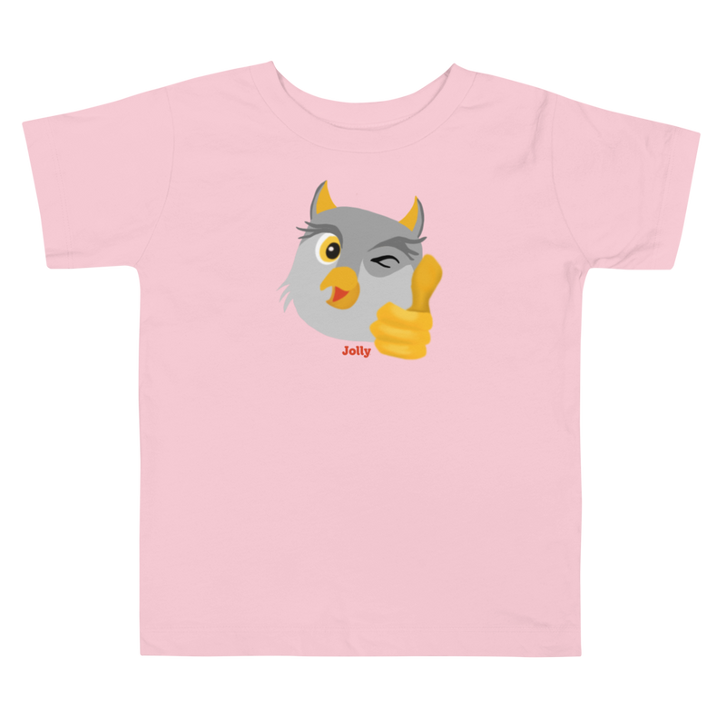 Jolly Thumbs Up Owl Toddler Short Sleeve Tee