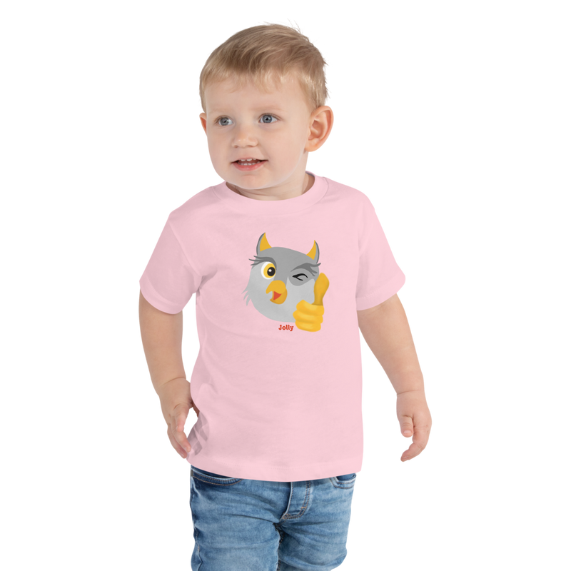 Jolly Thumbs Up Owl Toddler Short Sleeve Tee