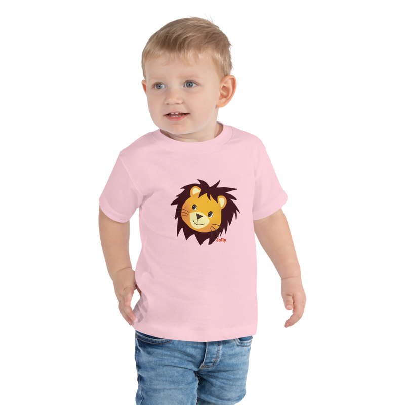 Jolly Smiling Lion Toddler Short Sleeve Tee